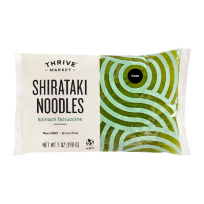 Thrive Market Spinach Fettuccine Shirataki Noodles